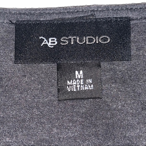 AB Studio Scoop Neck Top with Lace Trim Women’s Size Medium - Picture 9 of 10